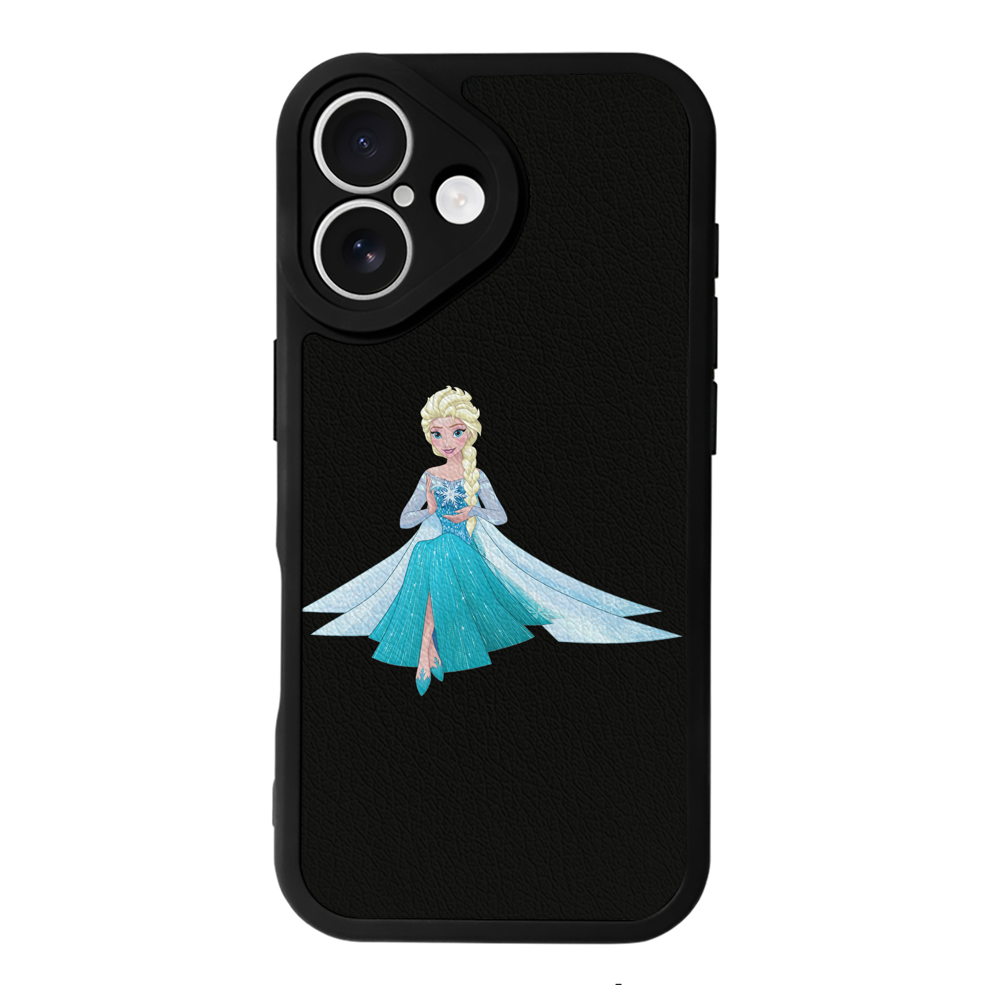 （画像用） アナと雪の女王 アンナ エルサ Frozen Anna Elsa 【iPhone 16シリーズ対応】シリコンスマホケース（レザー調） 材質：シリコン